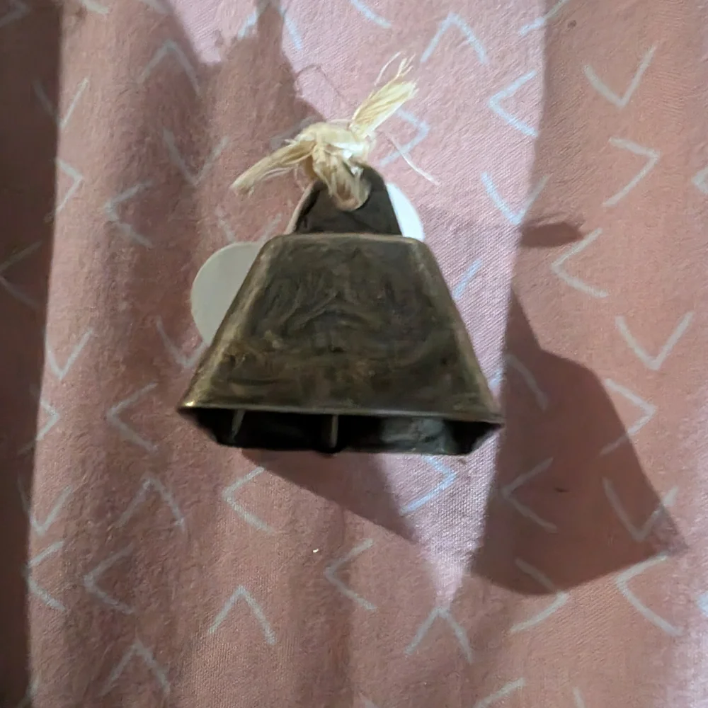 Heart Shaped Wooden Bell Ornament